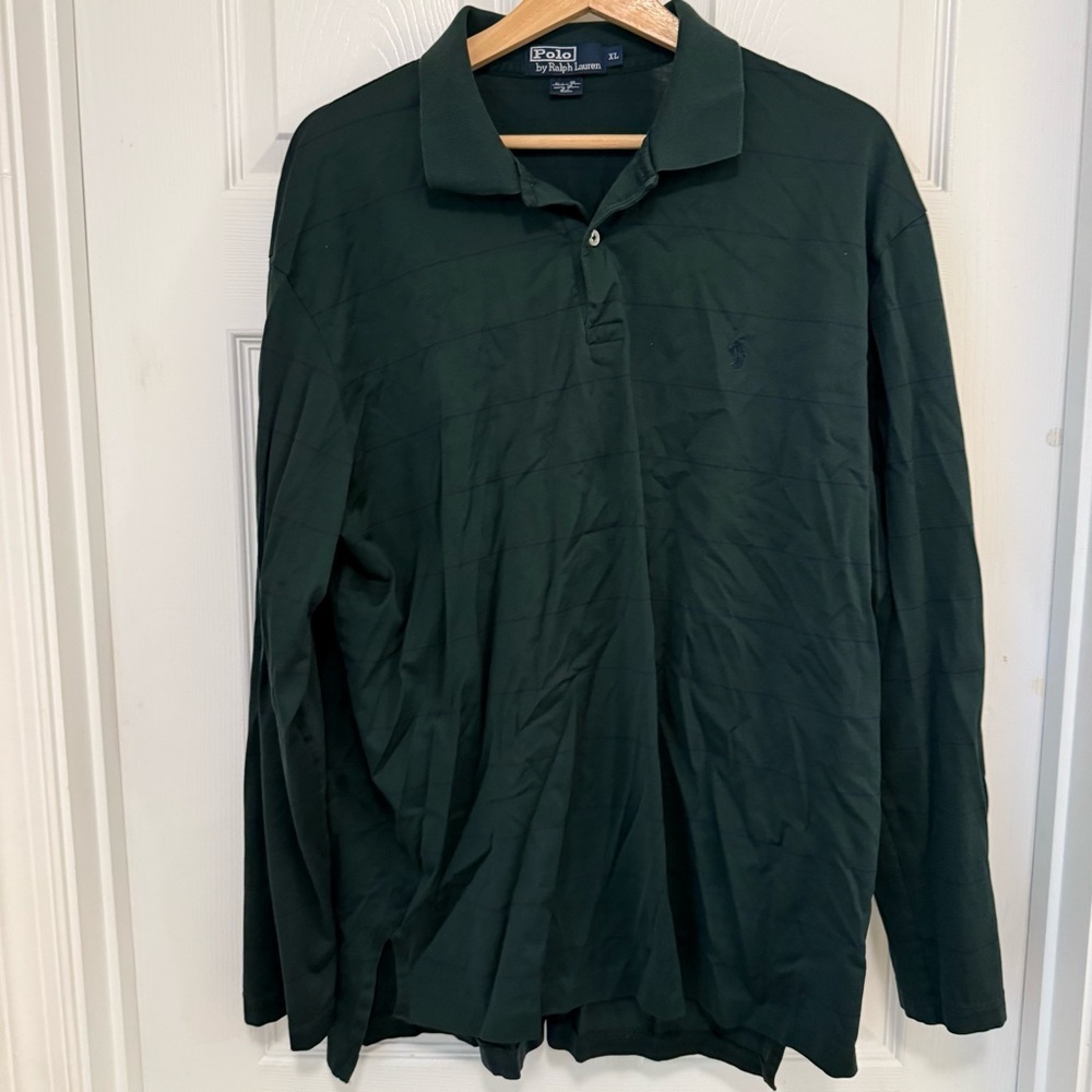 Like New Vintage Polo Ralph Lauren Long Sleeved Striped Polo